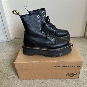 Dr. Martens Jadon III, Leather Platform Boots, Size 7